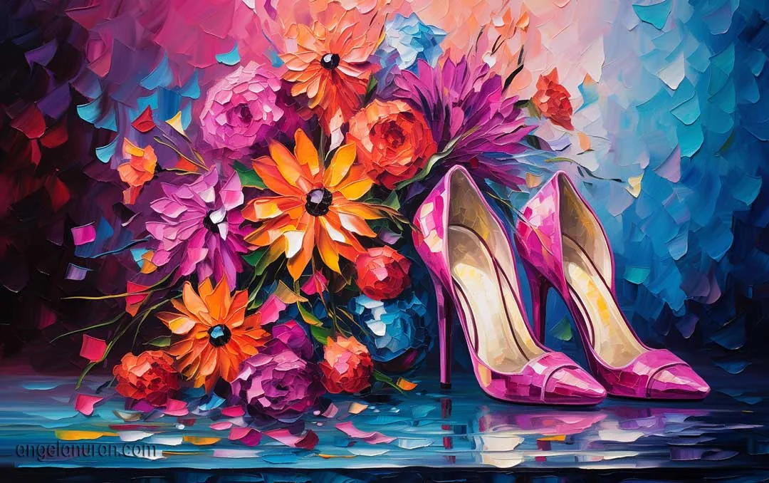 Angela Nuran's Mastery Behind Dyeing Silk Shoes