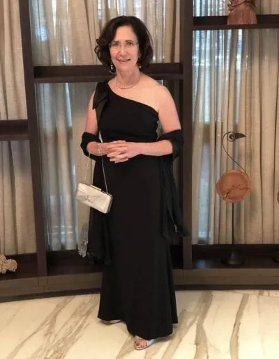 Angela Nuran customer wearing bridal shoes