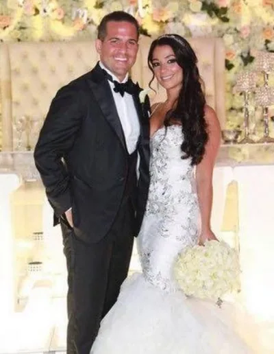 Angela Nuran customer wearing bridal shoes